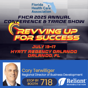 Reliant Rehabilitation is revving up for success at the FHCA 2025 Annual Conference & Trade Show, July 13–17 in Orlando, FL.