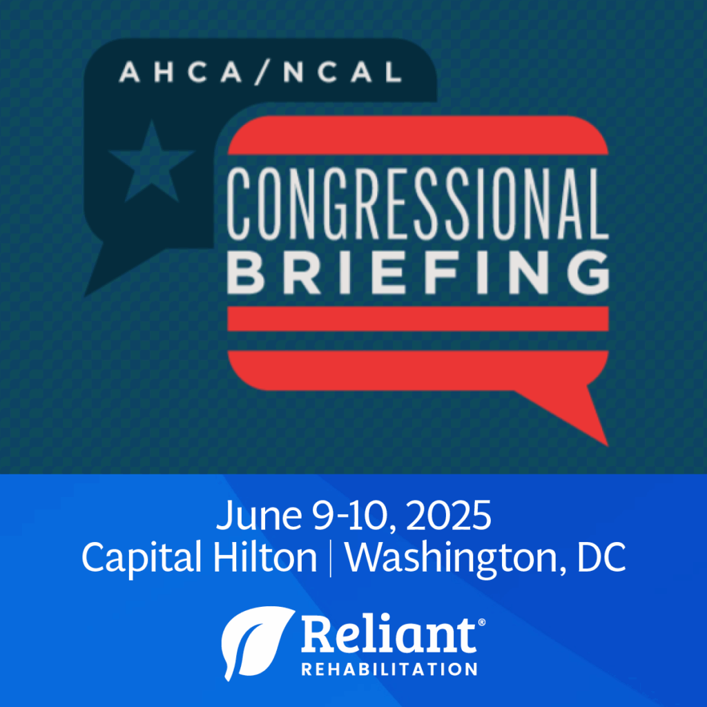 Reliant Rehabilitation is honored to participate in the 2025 AHCA/NCAL Congressional Briefing, taking place June 9–10 at the Capital Hilton in Washington, D.C.