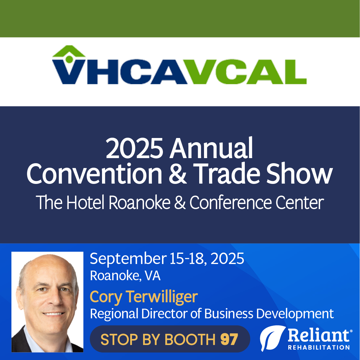 We’re heading to Roanoke, VA for the 2025 VHCA-VCAL Annual Convention & Trade Show, September 15–18 at The Hotel Roanoke & Conference Center.