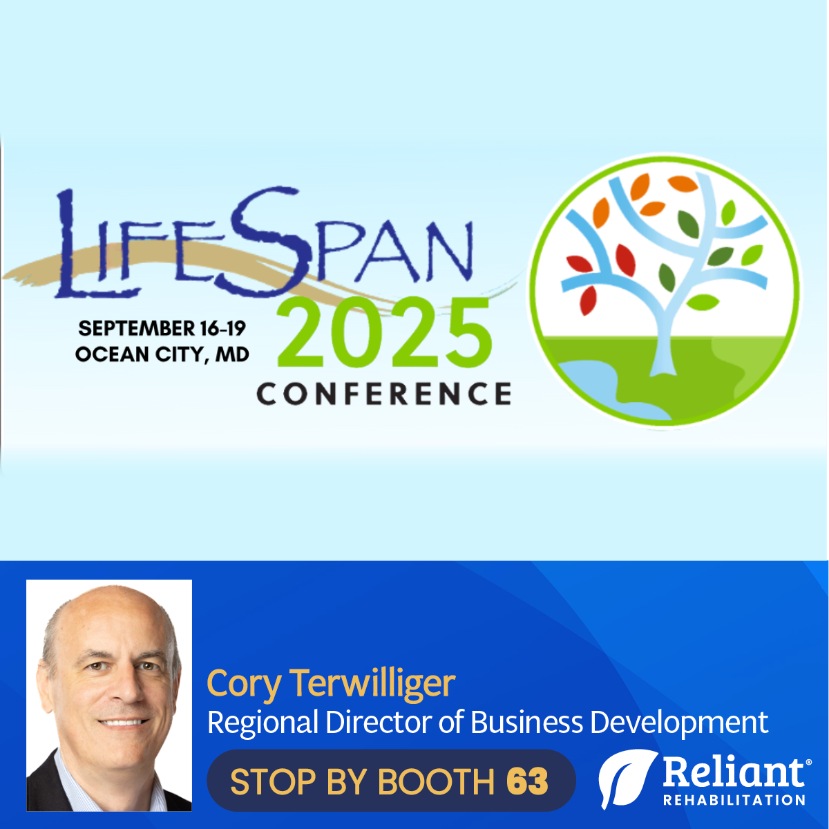 Ocean City, here we come! Reliant Rehabilitation will be at the LifeSpan 2025 Conference from September 16–19.